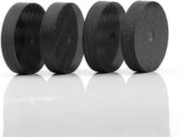 Luidspreker Isolatie - Demper Voetjes - Geluid Verbeteren - Carbon Fiber Materiaal - 40x10mm - Zwart — thumbnail 4