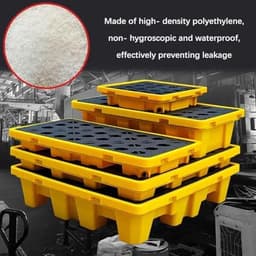 Lekbak voor Vaten - Opvangbak Olie - Lekkage Voorkomen - Robuust Polyethyleen - 130 x 68 x 30 cm — thumbnail 5