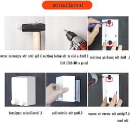 Verstelbare Kledinglijn 4.2M, Onzichtbare Kledinglijn voor Binnen en Buiten, Stevige en Uitbreidbare Waslijn voor Droogruimte en Tuin — thumbnail 3