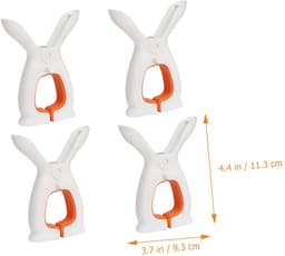 carmdering - Dekenklemmen - Waslijnklemmen - Windbestendige Klemmen - Set van 4, kunststof, sterke grip, lichtgewicht - Voor dekens, handdoeken, kleding, sjaals, hoeden, strandlakens - Perfect voor buitenlijnen en reizen - Oranje — thumbnail 5