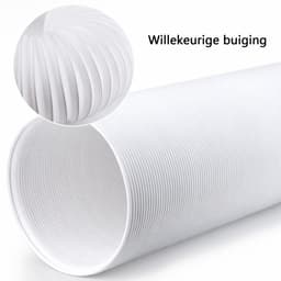 Draagbare airconditionerslang 1.5m, 150 mm diameter, verlengstuk voor de afvoerslang van de airconditioner, tegen de klok in, hittebestendig en energiezuinig. — thumbnail 2