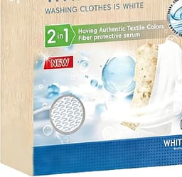 Witte Textielverf - Wasgoed Witmakende Vellen - Kleding Opfrissen - Individueel Verpakt - 10 Vellen - Wit — thumbnail 3