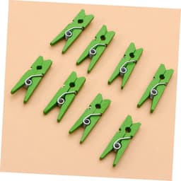Houten Knijpers - Foto Clips - Decoratie Ophangen - Mini Formaat - 300 Stuks - Groen — thumbnail 4