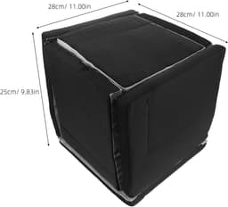 Geluidsdichte Box - Isolatiehoes Trillingen - Pompen Dempen - Speciale Isolatie - 28x28x25 cm - Zwart — thumbnail 5
