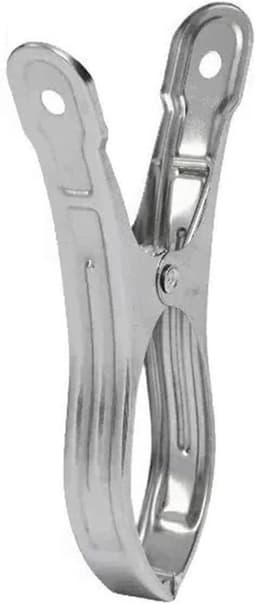 Handdoekklemmen - Wasknijpers - Was ophangen - Roestvrij staal - 10 stuks 9cm - Zilver — thumbnail 1