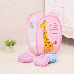 Vouwbare Wasmand Set van 4 Stuks - Mesh Wasmanden, Opvouwbare Opbergmanden voor Wasgoed, Speelgoed en Organisatie in Huis — thumbnail 2
