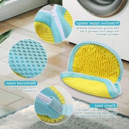 Schoenwaszak voor wasmachine - Dikke waszak voor sneakers, gym schoenen en canvas schoenen met verhoogde wrijving — thumbnail 4