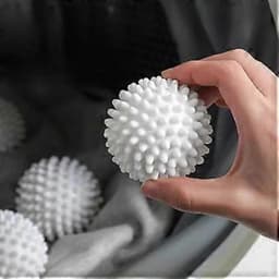 Droogballen voor de was - wit 6PCS - Milieuvriendelijke wasverzachter en antistatische werking — thumbnail 4