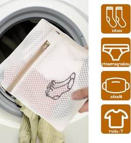 Set van 2 wasnetten voor delicate kleding, lingerie en schoenen - Ideaal voor reizen en wasmachinegebruik — thumbnail 5