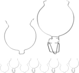 Draadklemmen Weckpotten - Afsluitclips Bussen - Voedsel Bewaren - Veerbelast Ontwerp - 6 Stuks - Zilver — thumbnail 1