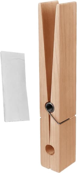 Houten wasknijpers - Handdoekhouders clips - Ruimte organiseren - Slijtvast materiaal - 30 cm - Houtkleur — thumbnail 1