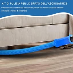 Reinigingsslang Droger - Pluisverwijderaar - Dieptereiniging Ventilatie - Flexibel PE Materiaal - 80 cm Lengte - Zwart — thumbnail 5