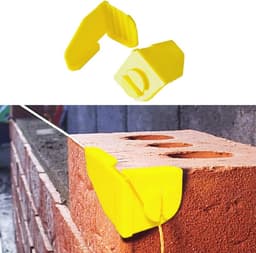 Bouwlijn Ankers - Lijnhouders - Metselwerk Lijnen - Vastzetten zonder Glijden - Set van 2 - Grijs — thumbnail 1