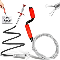 Reinigingsspirale voor Afvoeren, 6 m x 6 mm, Universele Handmatige Crank met Flexibele Grijper, Effectieve Oplossing voor Hardnekkige Verstoppingen en Afvoerproblemen — thumbnail 1