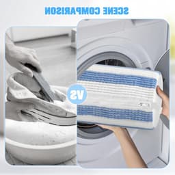 Waszakken voor schoenen, wasmachine, mesh waszakken met rits, herbruikbaar, voor effectieve reiniging van sportschoenen, veilig en duurzaam — thumbnail 4