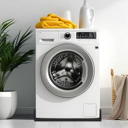 MIRA® Lekbak Wasmachine - Lekbak - Anti Trillingsmat Wasmachine - Lekbak Wasmachine 60x60 - Lekbak Wasmachine Universeel - Zwart - 60cm x 60cm x 2cm — thumbnail 2