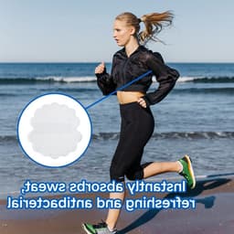 Absorberende pads voor okselbescherming - 30 stuks wegwerppads tegen zweetvlekken voor mannen en vrouwen, discreet en ideaal voor sport en dagelijks gebruik — thumbnail 2