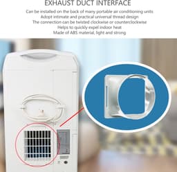 Dailygoods - Universele Afvoerslang Koppeling voor Airco - Vierkant naar Rond - Stil & Duurzaam — thumbnail 5