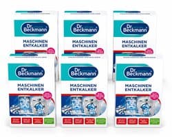 Dr. Beckmann Machines Ontkalker 12x50g Voordeelverpakking – Voor Wasmachine & Vaatwasser – Verwijdert Hardnekkige Kalkaanslag