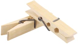 Dailygoods- Bamboe Haringen 500 Stuks - Kleine Houten Wasknijpers - Duurzaam - Compact - Winddicht - Hoogwaardig Materiaal — thumbnail 2