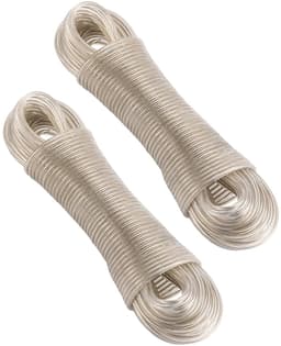 Dailygoods- Waslijn Uittrekbaar 30m - 2 Pack - Stalen Kern - Roestvrij en Waterdicht - Duurzaam - PVC Coating - Waslijn Touw — thumbnail 3
