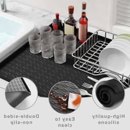 Herbruikbare Druppelbak 60x60 cm, Silicone Mat voor Koelkast, Wasmachine en Wijnkasten, Antislip en Waterdicht — thumbnail 2