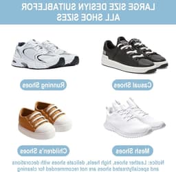 Waszak voor schoenen - set van 2 met rits, ideaal voor de wasmachine en chenille waszakken, beschermt schoenen en kleding tijdens het wassen — thumbnail 5