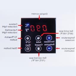 Professionele elektrische wasmachine voor therapie met LED-scherm, 4 x 100g waszakken en 20 wasdoeken voor ontharing en huidverzorging — thumbnail 3