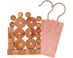 Cederhouten Mottenballen - Cederblokken Kledingbescherming - Kleding Beschermen - Natuurlijk Insectenwerend - 100 Stuks - Natuurlijk