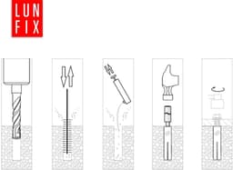 Inslaggankers Staal - Slaganker Keilbout - Zware Lasten Bevestigen - Verzinkt Corrosiebestendig - M8 30mm - Zilver — thumbnail 4