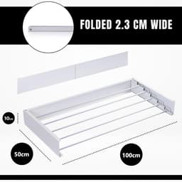 SVN® Wanddroogrek Inklapbaar - Wanddroogrek - Wit - ‎40cm x 80cm x 10cm; 3 kg — thumbnail 2