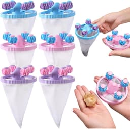 Haarvanger Wasbollen - 6PCS Dierenharen Verwijderaar voor Wasmachine - Luchtfilterende Mesh voor Het Verwijderen van Dierenharen - Meshzak voor het verwijderen van dierenhaar - Lintvanger voor Wasgoed (3 Kleuren) — thumbnail 1