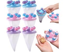Haarvanger Wasbollen - 6PCS Dierenharen Verwijderaar voor Wasmachine - Luchtfilterende Mesh voor Het Verwijderen van Dierenharen - Meshzak voor het verwijderen van dierenhaar - Lintvanger voor Wasgoed (3 Kleuren) — afbeelding 1