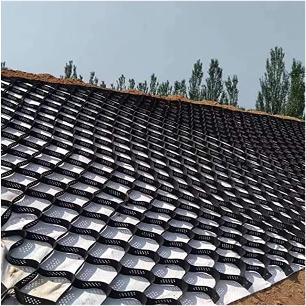 Stabilisator Geogrid - Flexibel Gridsysteem - Ondergrond Stabiliseren - Intrekbaar Ontwerp - 6x6 Meter — afbeelding 1