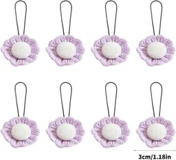Naaldvrije bedklemmen, set van 8 stuks; antislip multifunctionele stoffenklemmen; linnen klemmen met bloemmotief; naaldvrije dekenklemmen voor thuisgebruik — thumbnail 5