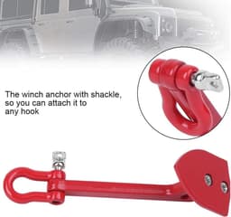 RC Crawler Lier - Grondanker Decoratie - Modelbouw Fixatie - Opvouwbaar Metaalontwerp - 8.99 x 5.99 x 3 cm - Rood — thumbnail 4