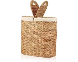 Rieten Wasmand met Deksel - 54x30x56 CM