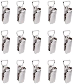 Allecto - IJzeren Tapijtclips - Zware Wandclips voor Tapijt - Platina - Hangende Clips voor Handdoek en Sjaal - 15 Stuks - Geschikt voor Diverse To... — thumbnail 1