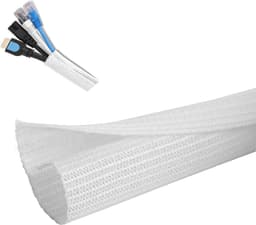 Kabelbeschermers voor 1/2 inch diameter: kabelmanagement hoes voor USB, audio en video kabels in huis, kantoor en entertainment — thumbnail 1