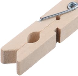 Dailygoods- Houten Wasknijpers 300 Stuks - Berkenhout - 7,2 cm - Knijpers voor Knutselen - Decoraties - Hoge Kwaliteit — thumbnail 2
