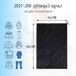 Grote Reiswaszakken van 60 x 90 cm met Trekkoordsluiting, Ideaal voor Vakantie en Thuis, 120 Liter Capaciteit — thumbnail 4