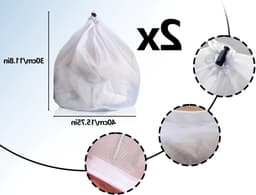 2 x Wasnetten 30 x 40 cm, Herbruikbaar, Dichte Mesh, Geschikt voor Wasmachine, Ideaal voor Kleding en Ondergoed — thumbnail 5