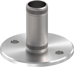 Roestvrijstalen Anker - Muur Vloer - Buis Bevestigen - V2A Materiaal - 337mm Buis - Zilverkleurig — thumbnail 1