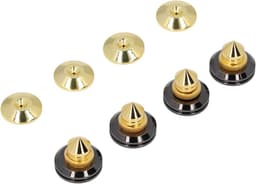 Luidspreker Isolatie Voeten - Schokdemper Pads - Verbeter Geluidskwaliteit - Sterke Dragende Aluminiumlegering - 4 Stuks - Zilver — thumbnail 1