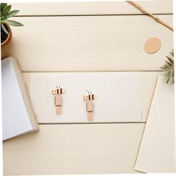 Mini Houten Wasknijpers - Kleine Clips - Knutselen Decoratie - Schattig Bijenontwerp - 100 Stuks - Multicolor — thumbnail 2