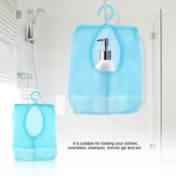 Multifunctionele Hangende Netzakhanger - Sokken Ondergoedopslag voor Badkamer Kledingkast Wasserij Waslijn - Buiten - 118 x 102in - Blauw Wasknijperzak — thumbnail 5