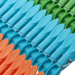 Kleurrijke Wasknijpers - Kledingclips Set - Wassen en Organiseren - Duurzaam Kunststof Materiaal - 48 Stuks Compact - Meerkleurig — thumbnail 2