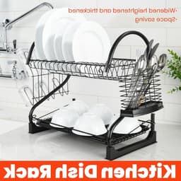 Droogrek met 2 lagen voor strijkijzer - Ruimtebesparend, grote capaciteit en multifunctioneel organizer voor keuken en wasruimte — thumbnail 4