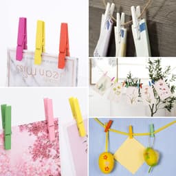 100 stuks houten wasknijpers 3 inch - Kleurrijke stevige wasklemmen voor kleding en creatieve projecten — thumbnail 4