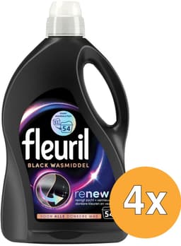 Fleuril Wasmiddel 54 wasbeurten Black - 4 x 2,430 liter - Voordeelverpakking — thumbnail 2